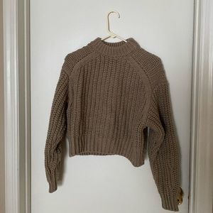 BROWN THICK WINTER SWEATER